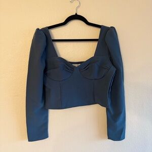 Elegant Blue Women's Top